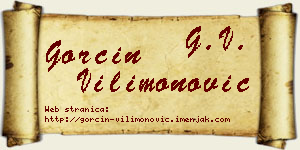 Gorčin Vilimonović vizit kartica